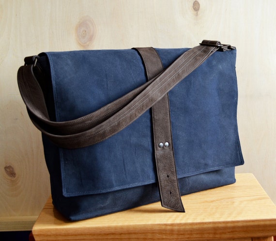 Messenger Bag Men Waxed Canvas Bag Field Bag Laptop 