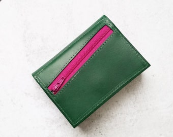 The Frances Wallet in Emerald Green