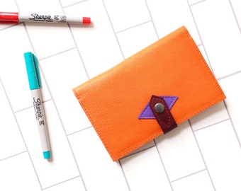 The LF Leather Notebook in Orange