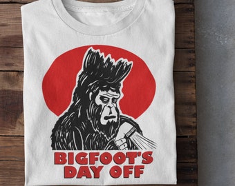 Funny Bigfoot Shirt, Save Ferris, Novelty, Classic 80's Movie T-shirt, Sasquatch Shirt, Cool Shirt, Bigfoot Shirt, Yeti, Day Off, Bueller 80