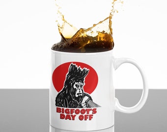 Drôle de tasse Bigfoot, Ferris Mug, Bueller, Film classique des années 80, Tasse, Cadeau, Tasse à café sarcastique, Ferris Bueller, SASQUATCH, Tasse à café, Nouveauté