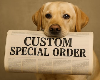 custom special order for novamariposa for a pedigree family dog digital or physical certificate