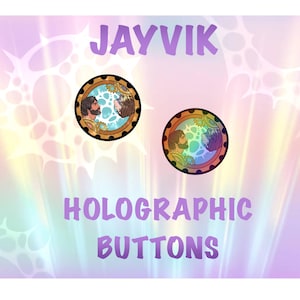 JayVik 1.75&quot; Holographic Buttons