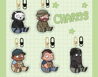 Chaveiro de acrílico CoD Charms de 3"