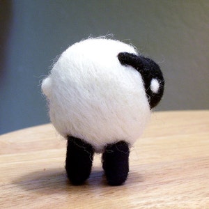 Needle Felted Sheep Animal Soft Sculpture Figurine - Made to Order - Sheep Art Doll Craft - Felt Lamb Art - Felt Farm Animal