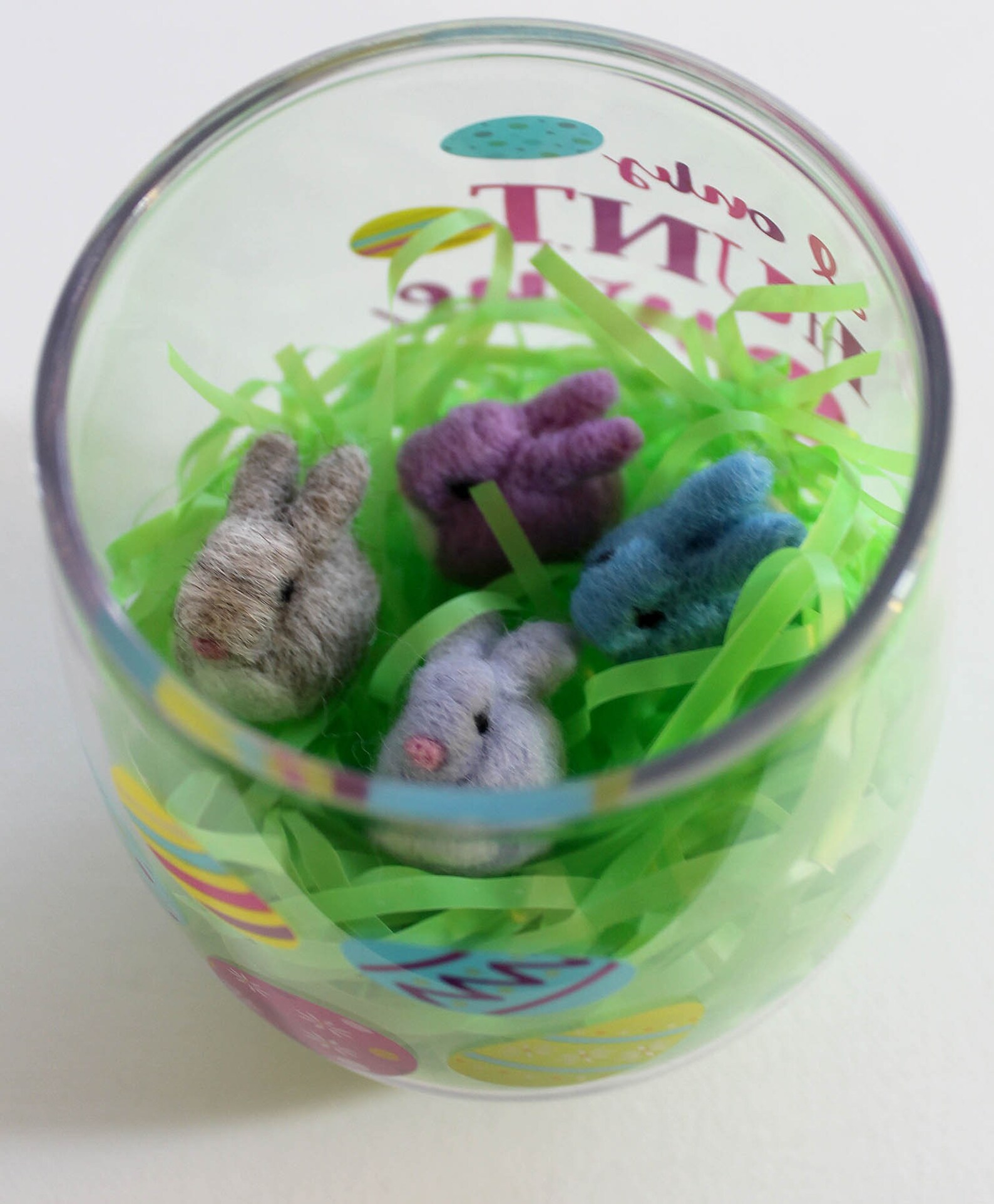 Felted Bunnies Easter - Made to Order - Set of 6 Needle Felt Tiny ...