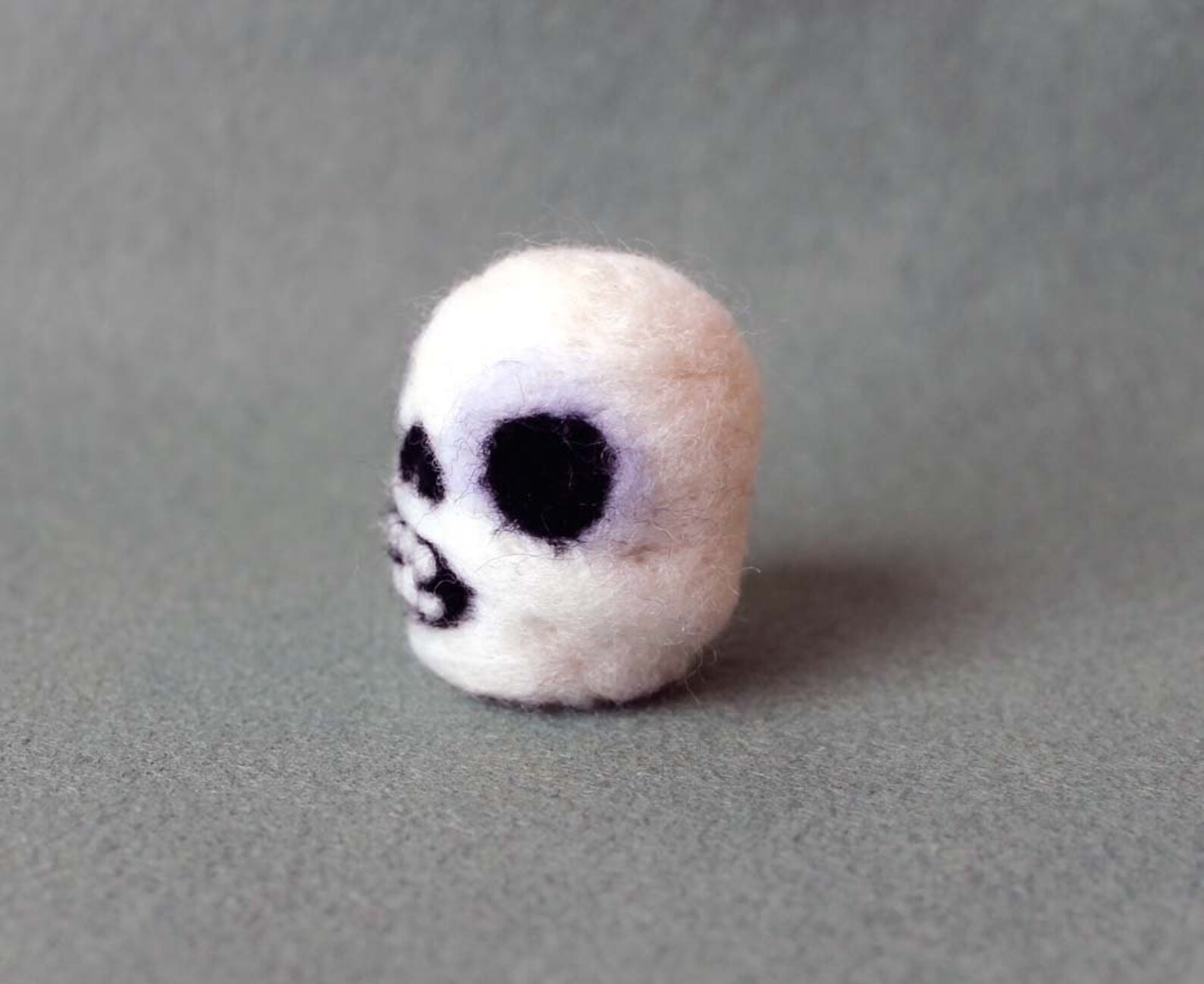 Needle Felted Skull Soft Sculpture Miniature Made to Order Etsy