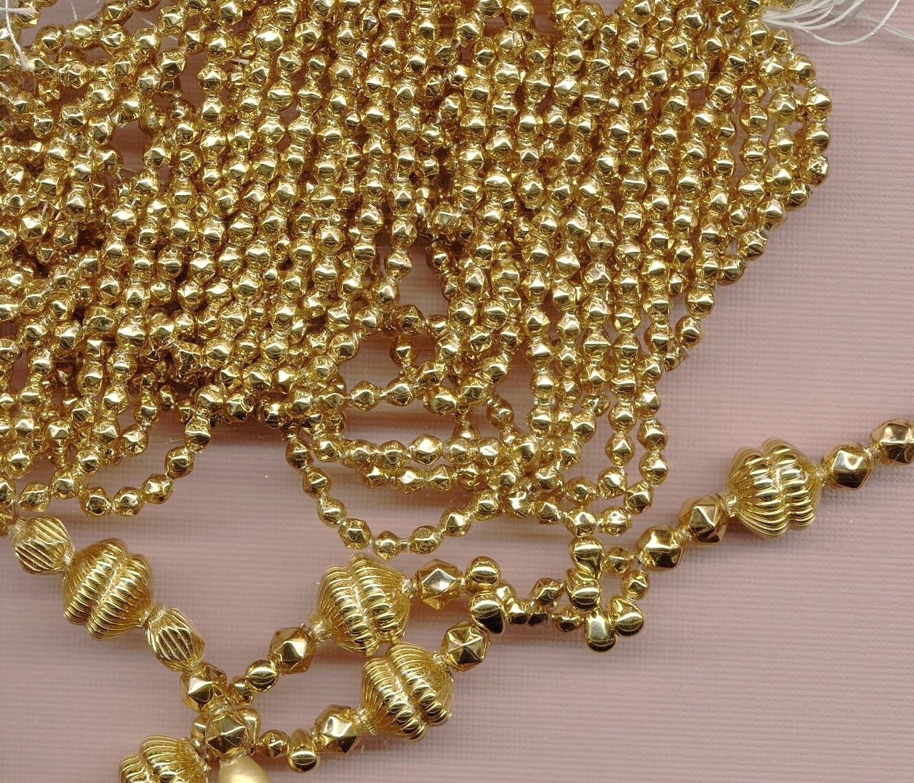 24KT 24K Gold Plated Beads Hollow tiny 4mm Jewelry Spacers | Etsy
