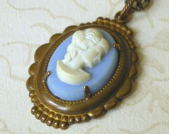 Vintage-Style Cameo Necklace and Chain