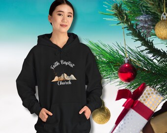 Faith Over Fear Unisex Hoodie Sweatshirt, Religious Christian Apparel, Building Faith, Customizable, Personalize, Hooded