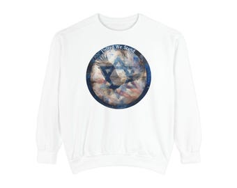 United We Stand Garment-Dyed Unisex Sweatshirt, Cozy Pullover, Casual Wear, Gift for Him/Her, Everyday Comfort