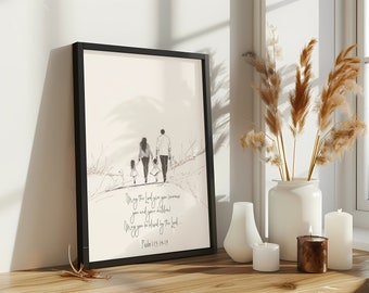 Family Journey Wall Art Printable Digital Art Instant Download Inspirational Home Decor