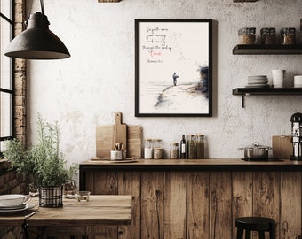 Inspirational Digital Art Wall Art Printable - Faith Comes from Hearing Instant Download