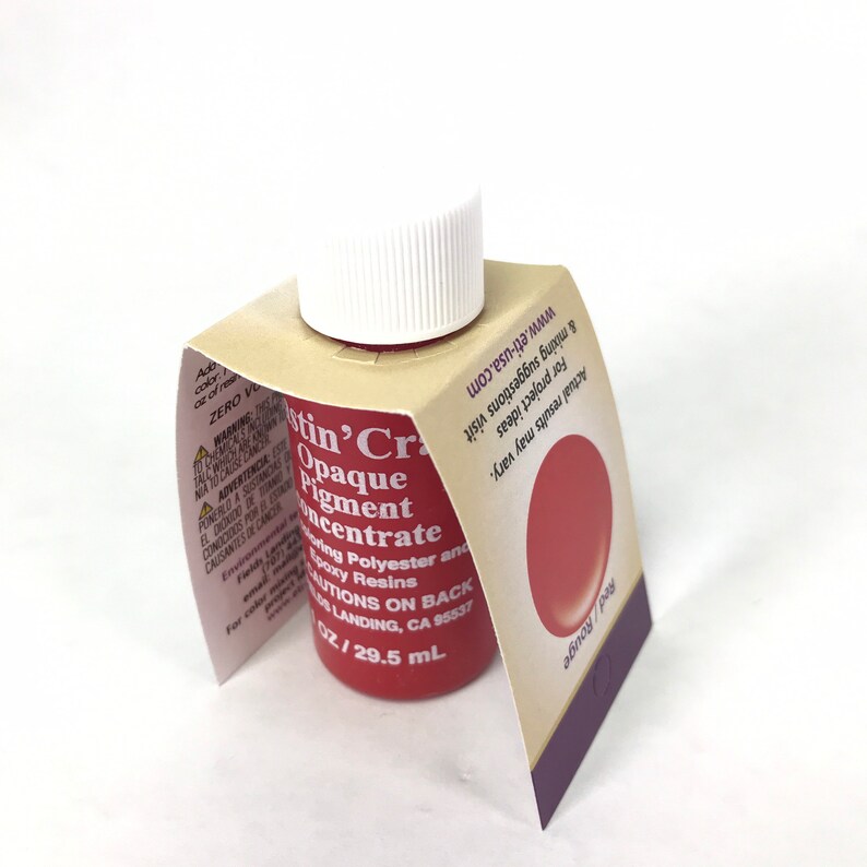 Red Opaque 29ml Dye Colorant Resin Epoxy Castin' Cast Etsy
