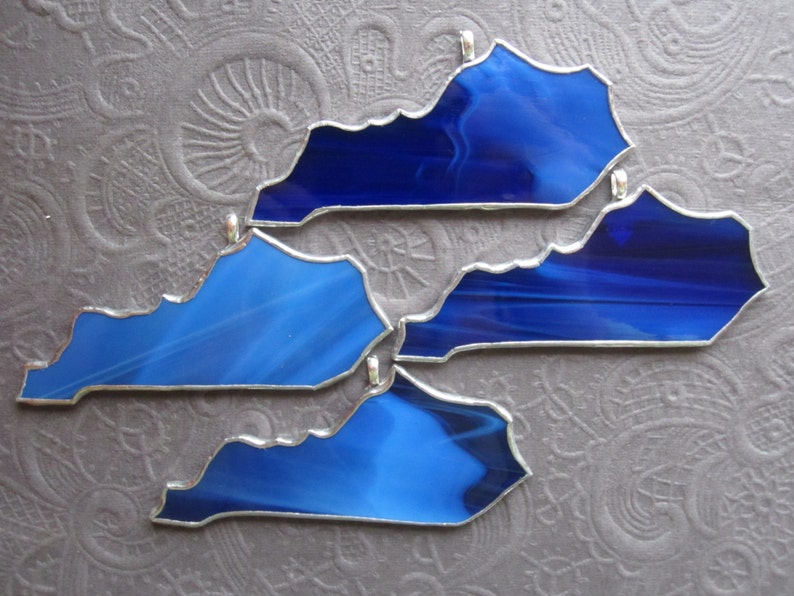 Kentucky State Stained Glass Ornament or Window Sun Catcher Etsy