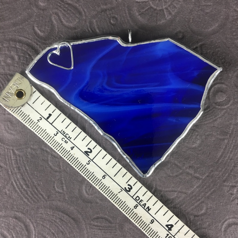 South Carolina State Stained Glass Ornament or Window Sun Catcher image 4