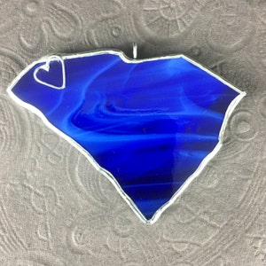 South Carolina State Stained Glass Ornament or Window Sun Catcher image 2