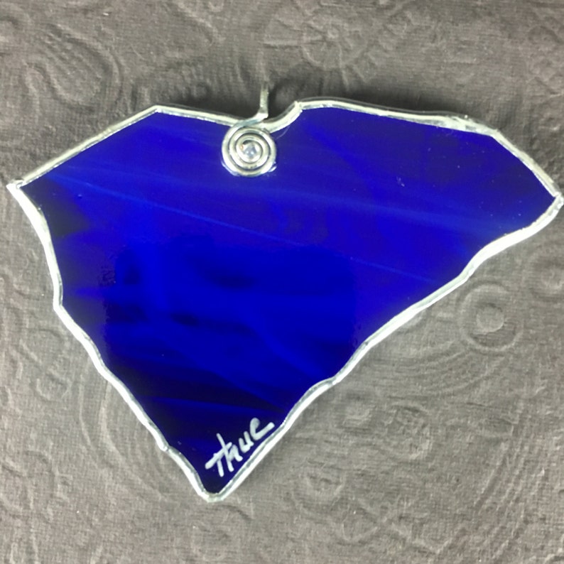 South Carolina State Stained Glass Ornament or Window Sun Catcher image 3