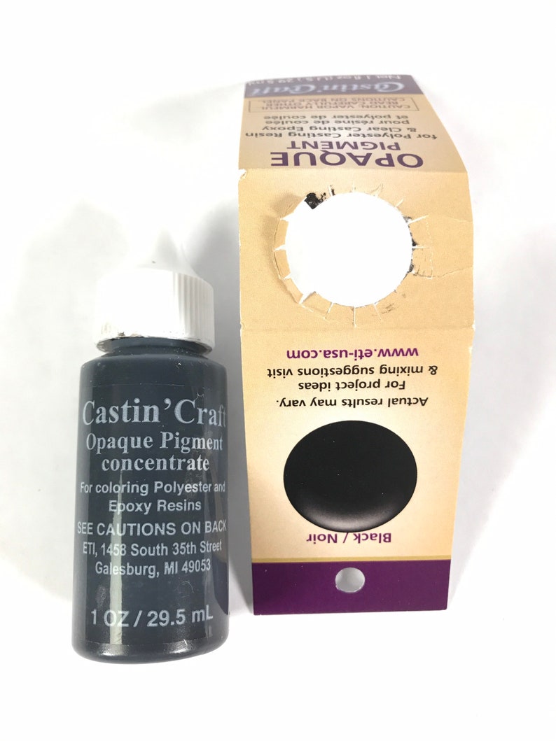 Black Opaque 29ml Pigment Dye Colorant Resin Epoxy Castin' Etsy