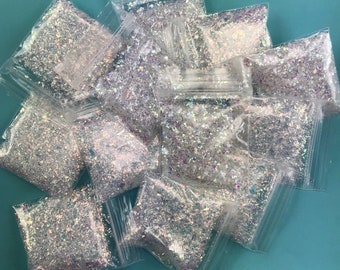 Iridescent Mylar Flakes Lot of 20 Bags Resin Jewelry Paperweight Crafts