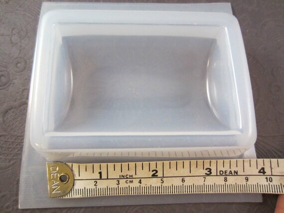 Resin Mold Half Cylinder 3x2 Epoxy Paperweight 75mm x 45mm Reusable Plastic USA