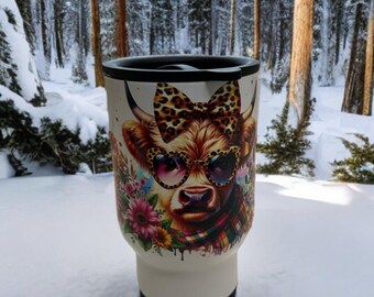 Vaca de las tierras altas Caliente o fría para llevar