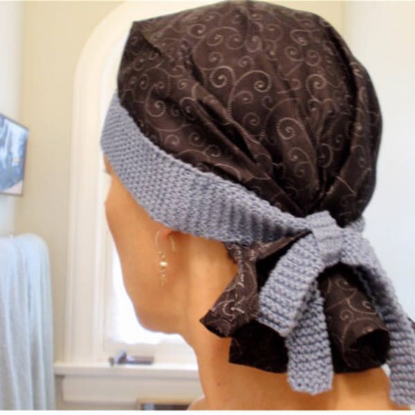 Chemo Cap Knitting and Sewing Pattern by Val's Art Studio- Digital Download