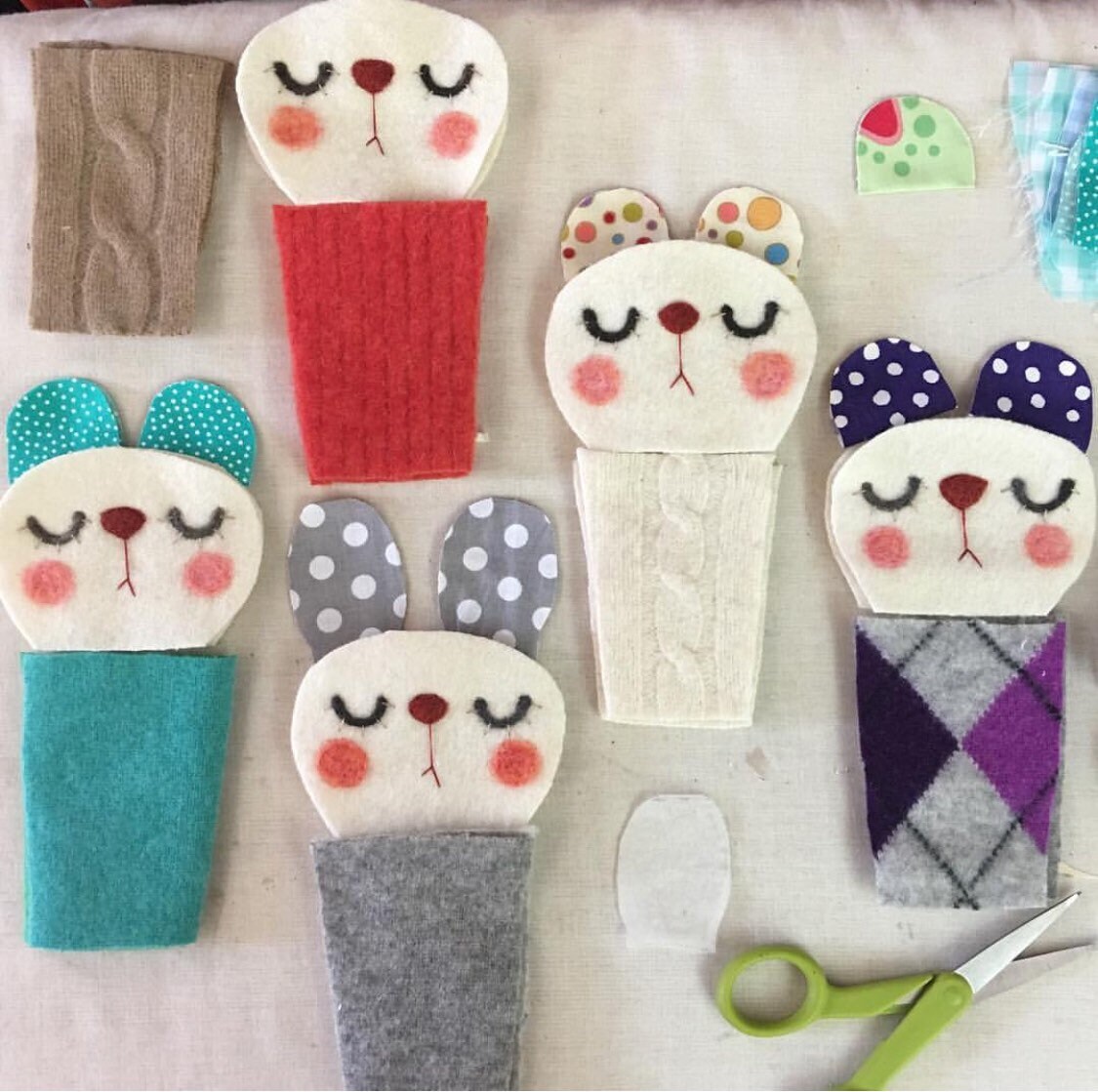 Eco Friendly Plush Baby Rattle- Needlefelted and Stitched Patchwork ...