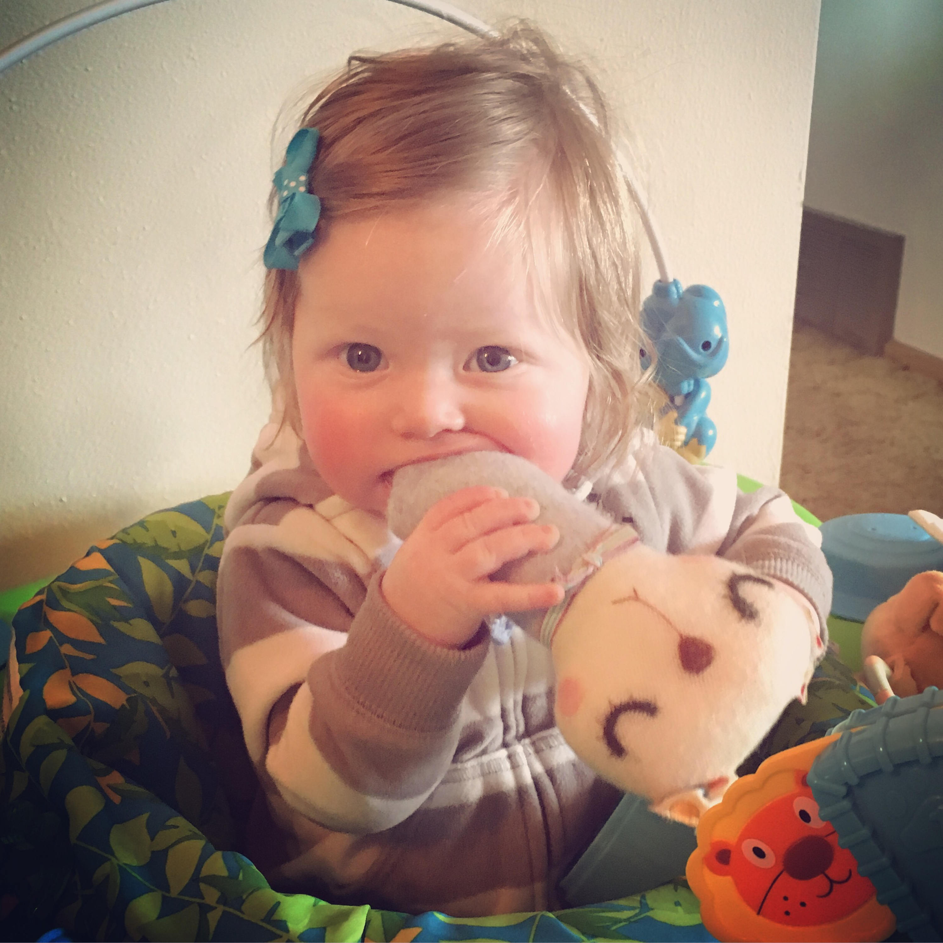 Eco Friendly Plush Baby Rattle- Needlefelted and Stitched Patchwork ...