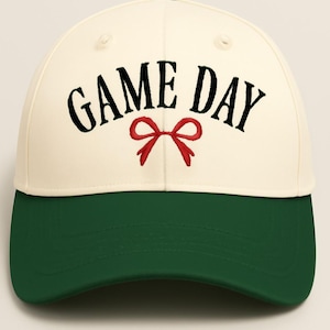 Game Day Embroidered Baseball Hat, Custom Snapback Hat, School Spirit Trucker Cap, Baseball Mom Hat, Sports Mom Custom Embroidered Hat