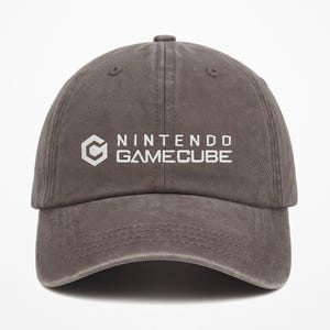 Casquette de baseball brodée Nintendo Gamecube, casquette de joueur, casquette de papa pour jeux vidéo rétro, casquette de gaming, casquette de broderie, chapeaux
