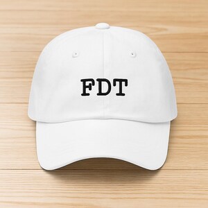 Gorra FDT, gorra de papá bordada en color granate, gorra con mensaje político, gorra de béisbol de algodón lavado anti-Trump, regalo de protesta, gorra con letras llamativas