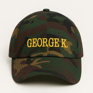 Gorra bordada de camuflaje personalizada: gorra de papá con texto o logotipo personalizado, gorra de béisbol de algodón sin estructura, regalo para hermandad, estética unisex Y2K