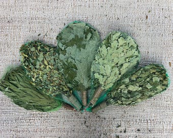 10 batidores, escobas y cepillos para banya, sauna y baño. 10 batidores a su elección: roble, abedul, tilo, roble canadiense, eucalipto.