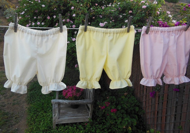 Baby or Toddler Bloomers No Lace Many Sizes 1 mth 5T Cotton Custom Made image 5