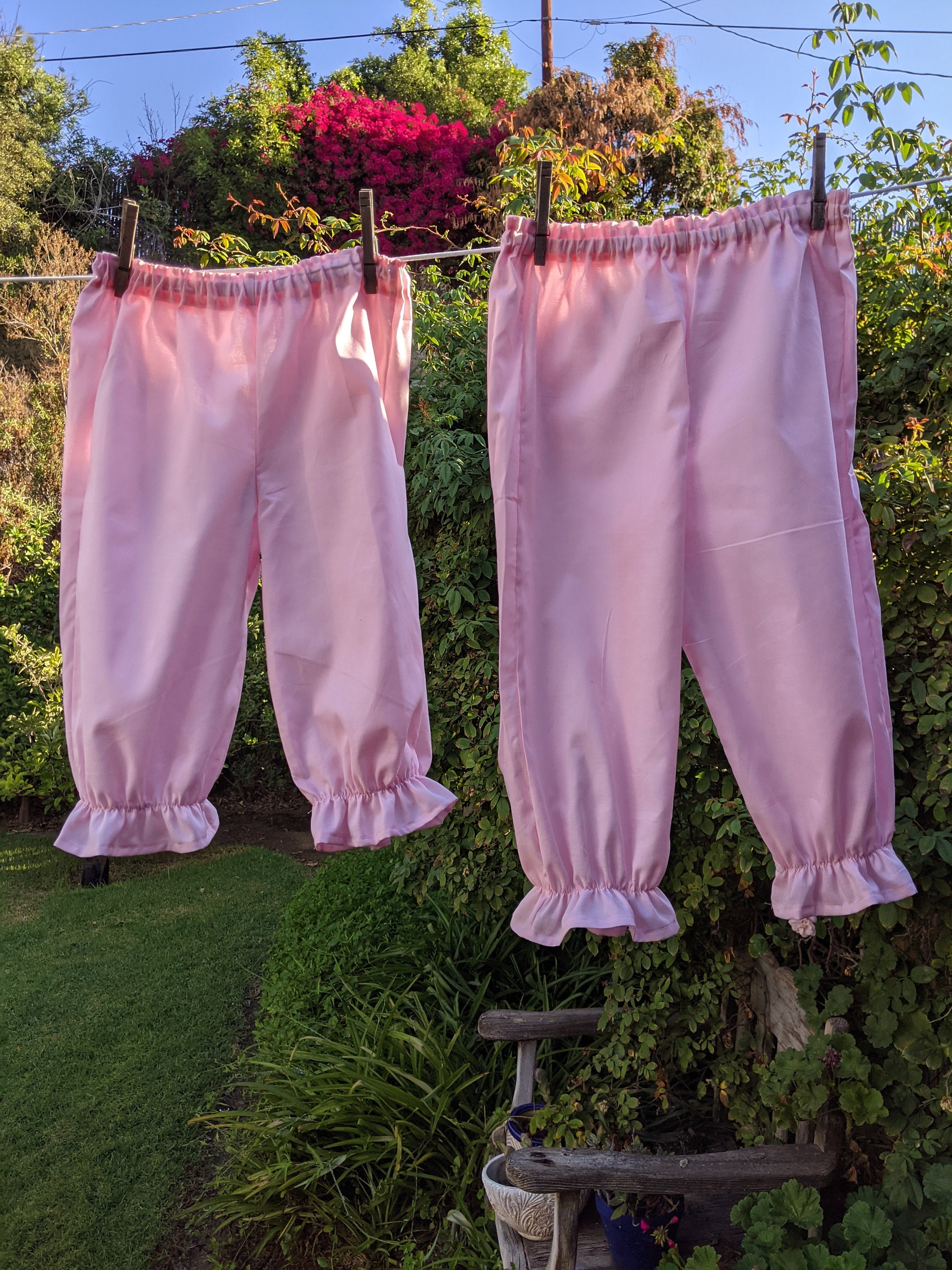 Ready now! Girls Bloomers Pink Cotton sizes Small to Large No Lace