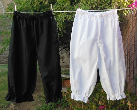 Women Summer Artsy Pure Color 100 Cotton Bloomers