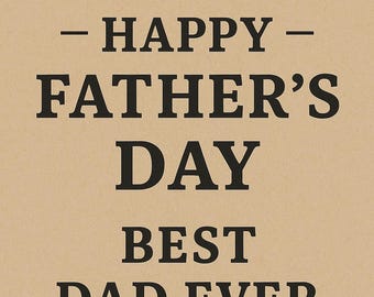 Imagen del Día del Padre - El mejor papá del mundo - Diseño de bigote - Tarjeta/imagen digital - Descarga instantánea - Regalo para él