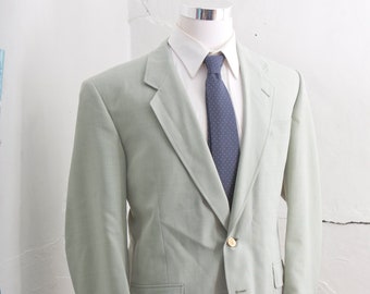 Men's 48 Golf Blazer / Jack Nicklaus Mint Green Summer Jacket / XxL