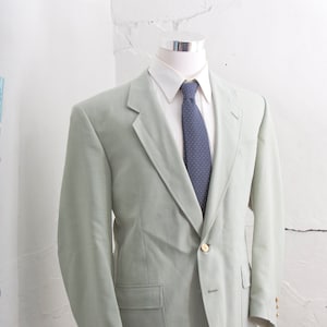 Men&#39;s 48 Golf Blazer / Jack Nicklaus Mint Green Summer Jacket / XxL