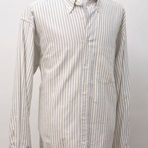 Men&#39;s Shirt / Vintage Striped Oxford by Banana Republic / Size Large XL