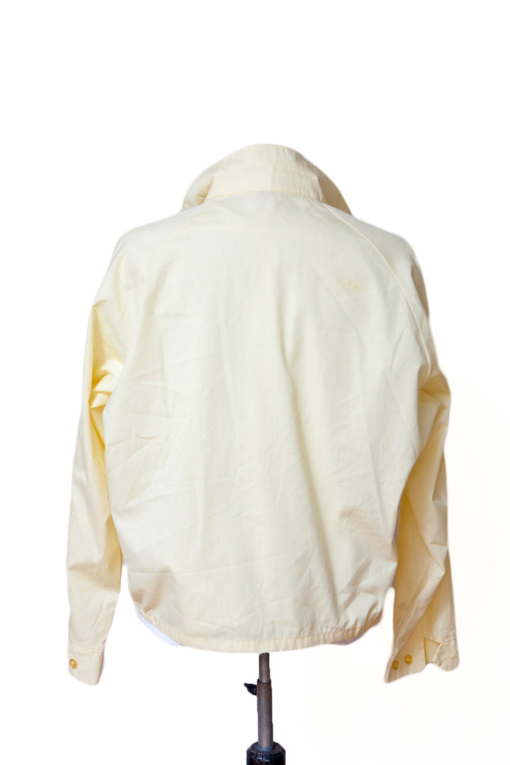 Men's Coat / Vintage Yellow Spring Jacket by Sir Jack / | Etsy