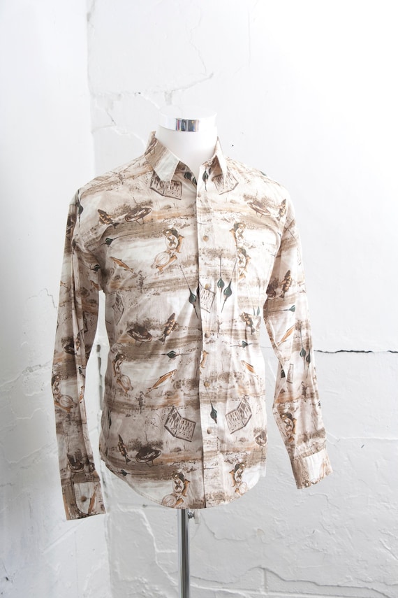 Men's Shirt / XXL Vintage Woolrich Fishing Shirt /