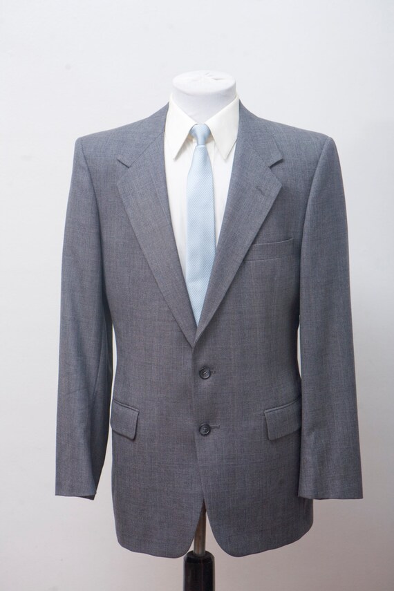 Men's Givenchy Suit / Vintage Grey Blazer and Tro… - image 1