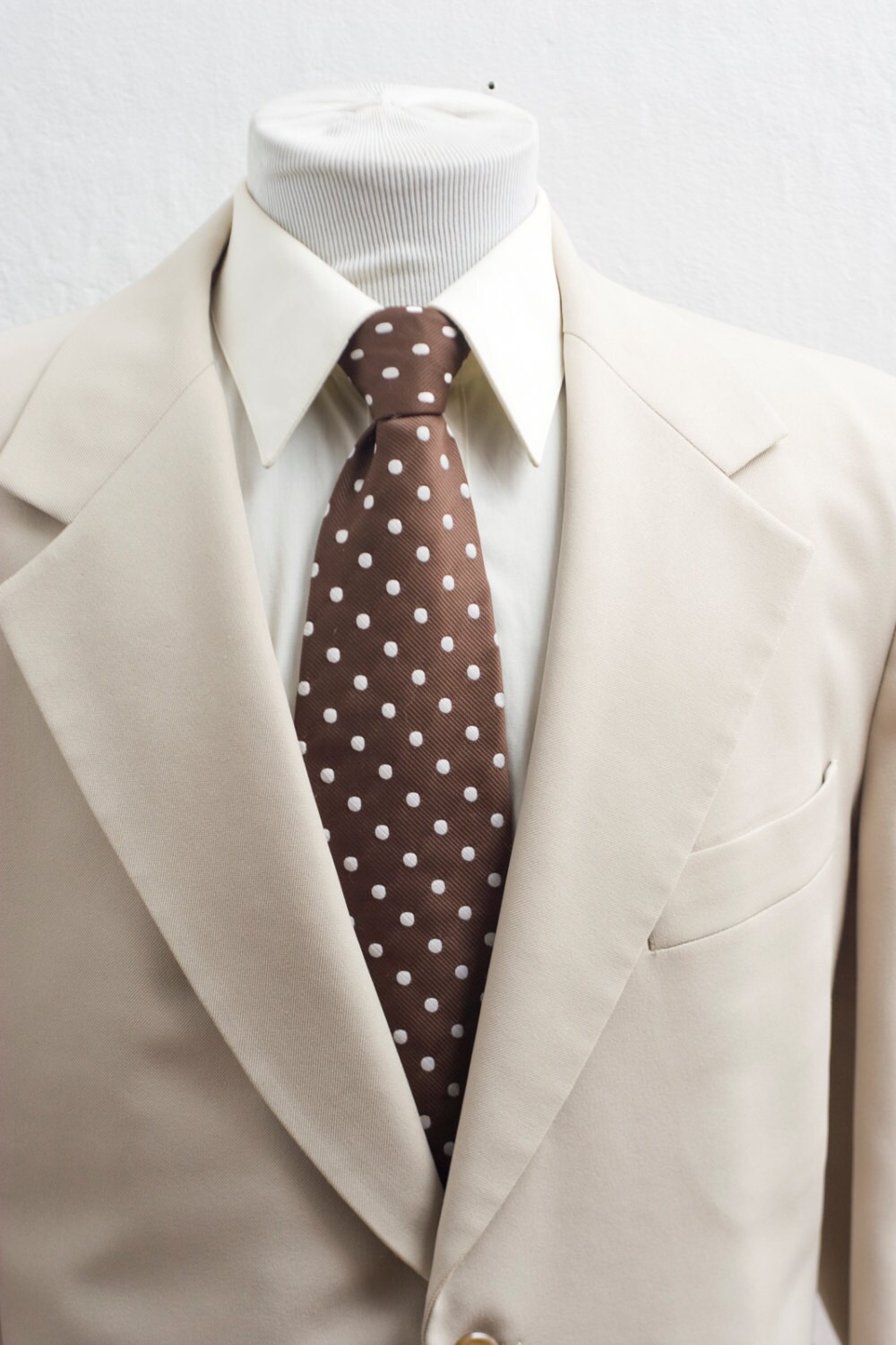 Men's Suit / XL Twopiece Vintage / Light Beige Jacket / Size 46 Etsy