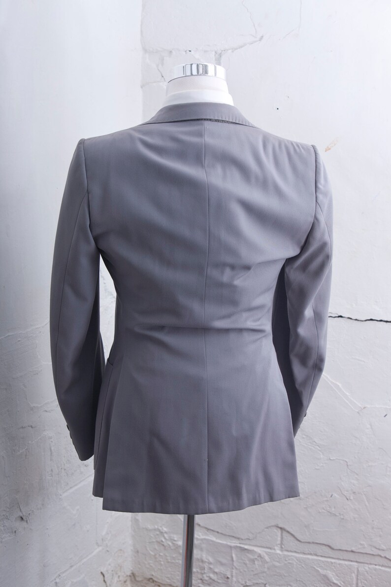 Men/'s 40 Blazer and Vest Vintage Dove Grey Waistcoat and Jacket Size Medium