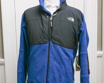 Men's Vintage North Face /   Blue Zip Up Fleece / Size XL E233