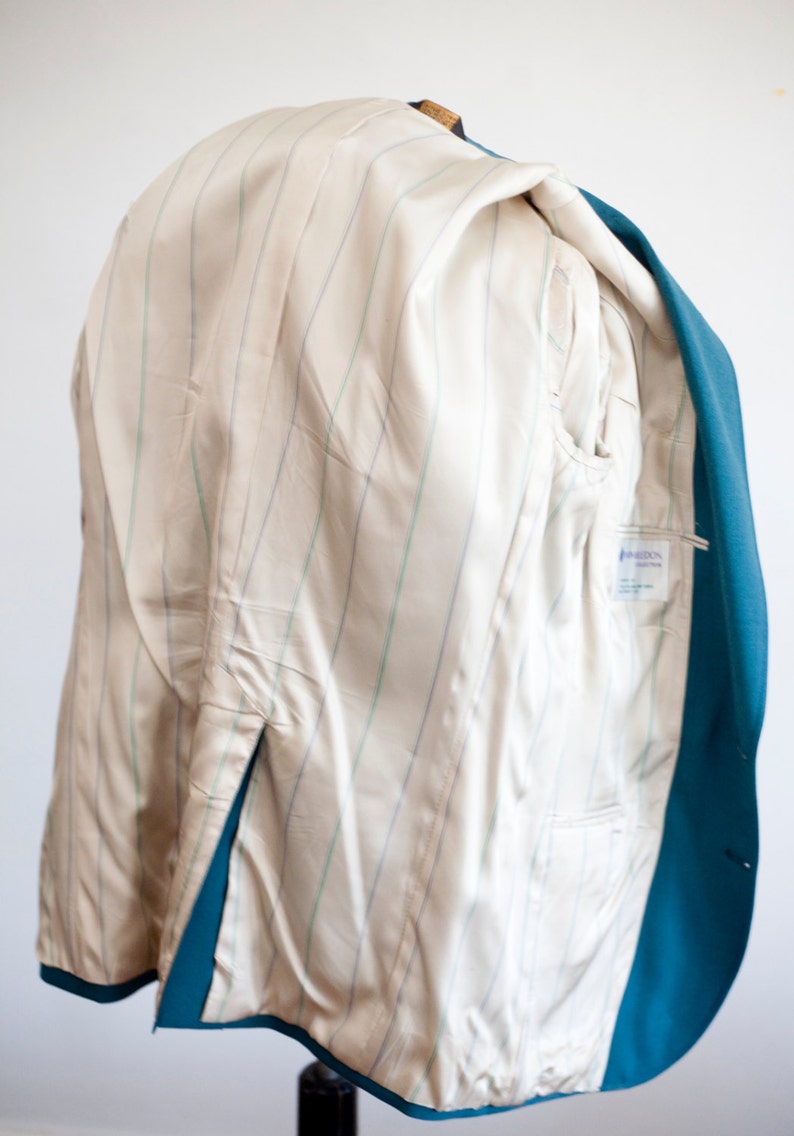 Wimbledon WIMBLEDON Two-pleat Slacks Men's Size W32 unclear Beige type Vintage Second Hand