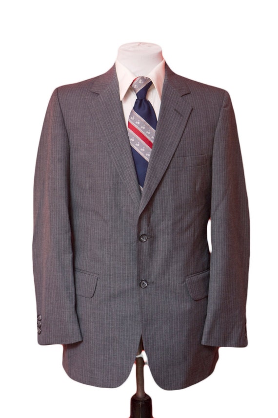 Men's Suit / Vintage Grey Blazer and Trousers / Size 38-32 | Etsy