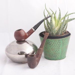 Italian Estate Pipe Lot / Pair of Vintage Pipes